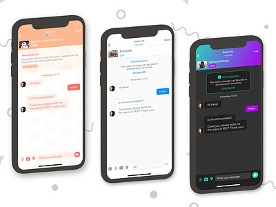 Same chat app, different brand style - May 2020