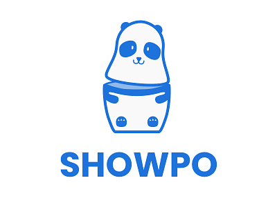 Showpo Logo 1 brand branding design icon logo matryoshka panda russian doll