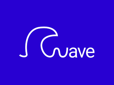 Wave logo - Negative brand brand identity branding design identity logo logodesign wave