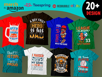 Trendy T Shirt design Bundle