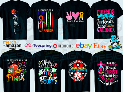 Breast Cancer Awareness T-Shirt Design awareness breast cancer breast cancer awareness breast cancer svg bresat awareness bundle cancer shirt cancer t shirt colorful design png design shirt design svg design t shirt bundle t shirt design t shirt designs