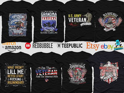 Veteran T shirt Design Bundle