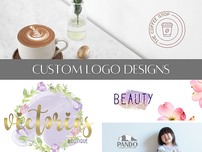 custom logo designs branding design icon illustration logo typography