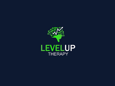 Level up mental health logo brain logo graphic design health logo logo design medical mental mental logo technology technology logo