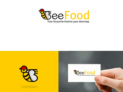 Bee delivery logo bee bee delivery logo bee design bee food bee illustration bee logo delivery logo food delivery logo graphic design illustration logo logo design