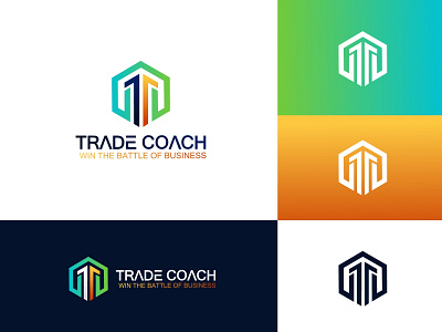 Trading T letter logo