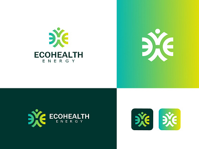 Eco health logo eh letter logo eh logo graphic design health logo logo logo branding logo art logo artist logo designs logo type logos medical logo