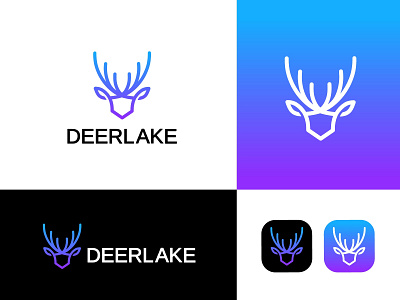Deerlake logo branding deer design deer icon deer logo graphic design logo logo branding logo art logo artist logo design logo designer logo type professional logo