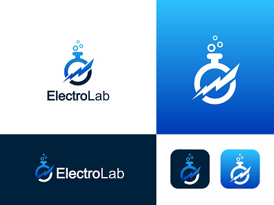 Electro Lab logo branding electric logo graphic design lab logo logo logo branding logo art logo design logos professional logo
