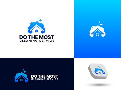 Home clean logo design
