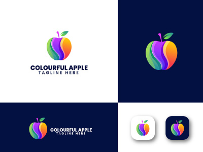 colourful apple logo