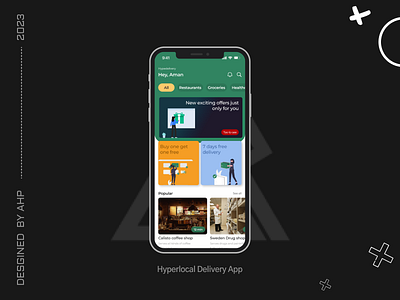 Hyperlocal App 3d animation app appdesign booking branding design graphic design illustration logo mobile motion graphics ui vector