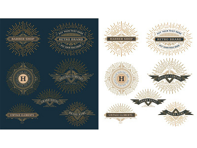 Vintage logo templates