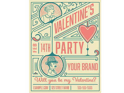 Free Template for Valentine's Party