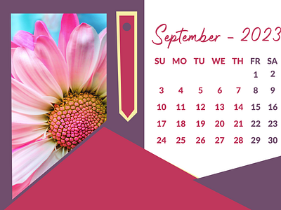 Calendar Design branding calendar design design graphic design illustration logo pink flower typography ui ux vector