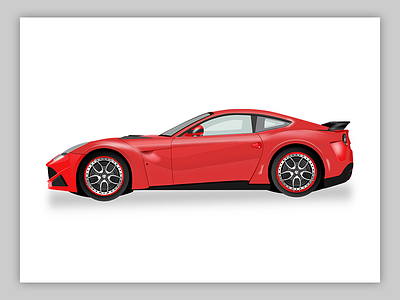 Car Illustration car carlove ferrari icon illustration redcar