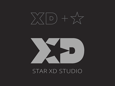 STAR XD STUDIO - LOGO branding design illustration logo star studio xd
