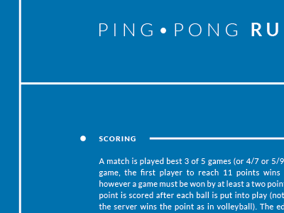 Ping Pong Rulez - v03 minimal ping-pong poster