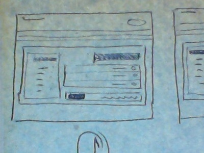 Prototyping on a napkin. design ui web