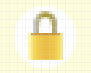 Lock small icon design icon pixelart