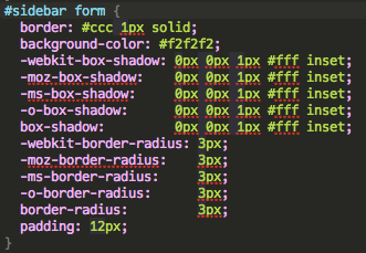 Vendor prefixes...