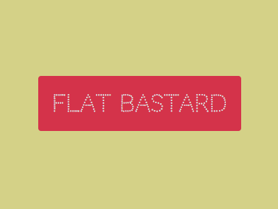 Flat Bastard button buttonthisup css html webdesign