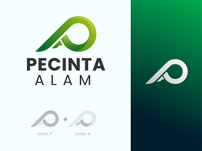 Letter P + A Logo Design brand brand design brand identity brand logo branding design designer gradient gradient logo graphic design icon letter mark logo logo design logo maker logo mark modern logo monogram pa logo design pa modern logo