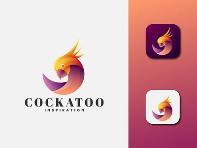 Cockatoo Inspiration brand brand design brand identity brand logo brand mark branding cockatoo design gradient graphic design illustration logo logo branding logo brand logo concept logo design logo identitiy logo mark logos modern logo