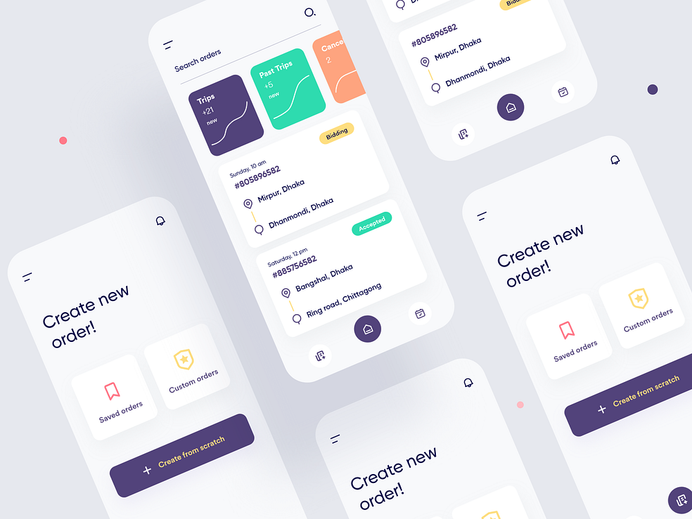 DigiTruck - Customer Web App UX case study by Tanvir Ahassan on Dribbble