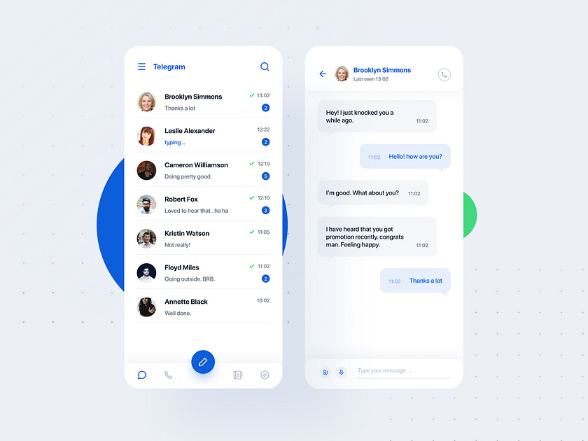 Telegram Messenger App Redesign (Free Download) by Tanvir Ahassan on ...