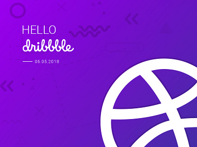 Hello Dribble debut dribbble fresh invite new