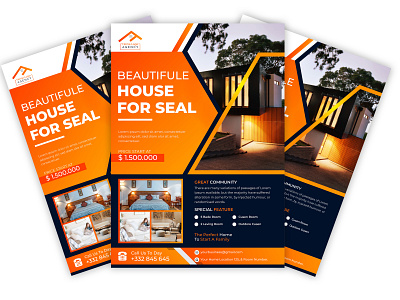 Excellent Real Estate Flyer Template Design