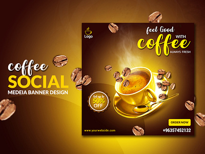 Coffeee  Banner & Flyer Design.