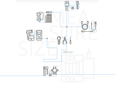 The set of graphics for website of Microeconomics. design electronics icon icons line logo microeconomics nanotechnology radio transistor vector