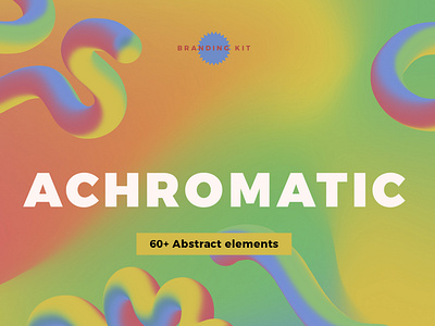 Achromatic abstract design branding kit