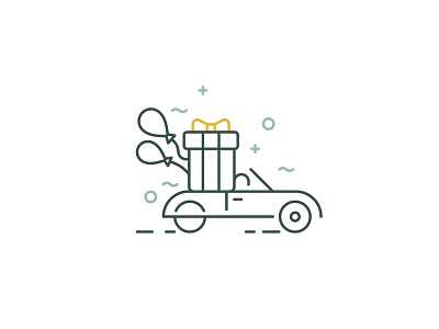 Gifts delivery icon