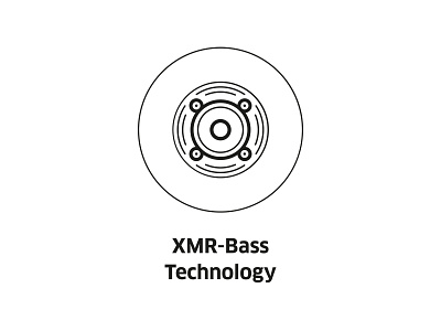 XMR-Bass Technology ( vector icon )