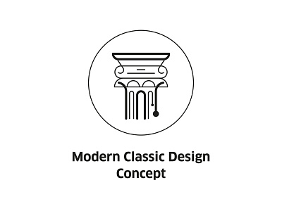 Modern Classic Design Concept ( vector icon )