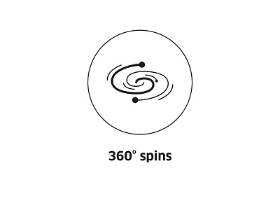 360 spins ( vector icon )