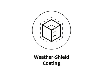 Weather-Shield Coating ( vector icon )