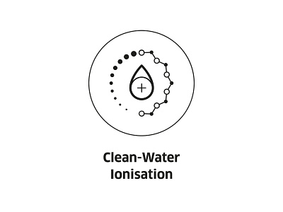 Clean-Water Ionisation ( vector icon ) abstract clean water drawing icon icons illustration ion line art minimal sign startup icon symbol vector