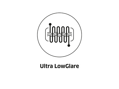 Ultra LowGlare ( vector icon ) drawing glare heating icon icons insignia line art lineart low pictogram sign symbol tech technology ultra vector