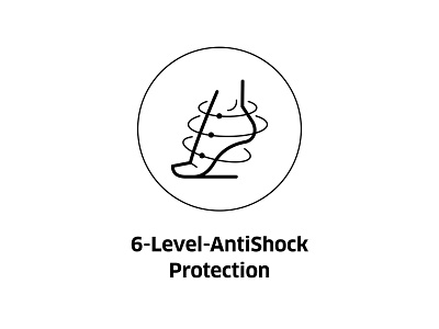 6-Level-AntiShock Protection ( vector icon )