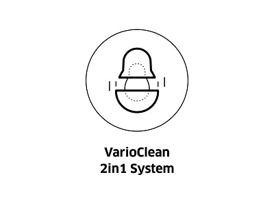 VarioClean 2in1 System ( vector icon ) 2in1 clean drawing icon icons illustration industrial design line art lineart matryoshka sign sturtup symbol system tech technology vario