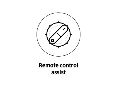 Remote control assist ( vector icon ) app assist control drawing icon iconography icons illustration line line art lineart remote remote working sign smart home symbol tech technology icons vector