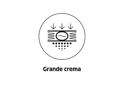 Grande crema ( vector icon ) brew coffee coffee bean coffee shop crema drawing grande icon icons illustration line line art roasting symbol tech technology vector