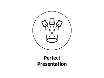 Perfect Presentation ( vector icon ) icon icons illustration light lighting line line art monochrome perfect presentation smart home smarthome symbol vector