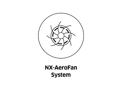 NX-AeroFan System ( vector icon ) aero drawing engine engineering fan icon icons illustration line art sign symbol system tech technology vector