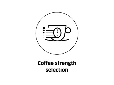 Coffee strength selection ( vector icon )