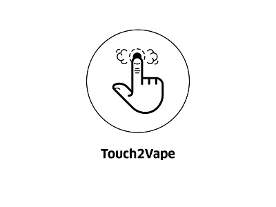 Touch2Vape ( vector icon ) design drawing engine engineering finger hand icon illustration insignia interface line line art sign symbol technology touch ui ux vector